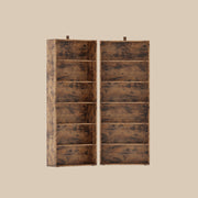 Lot de 2 étagères vintage marron