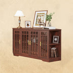 IRONCK Corner TV Stand for TVs up to 60 Inch with Power Outlet