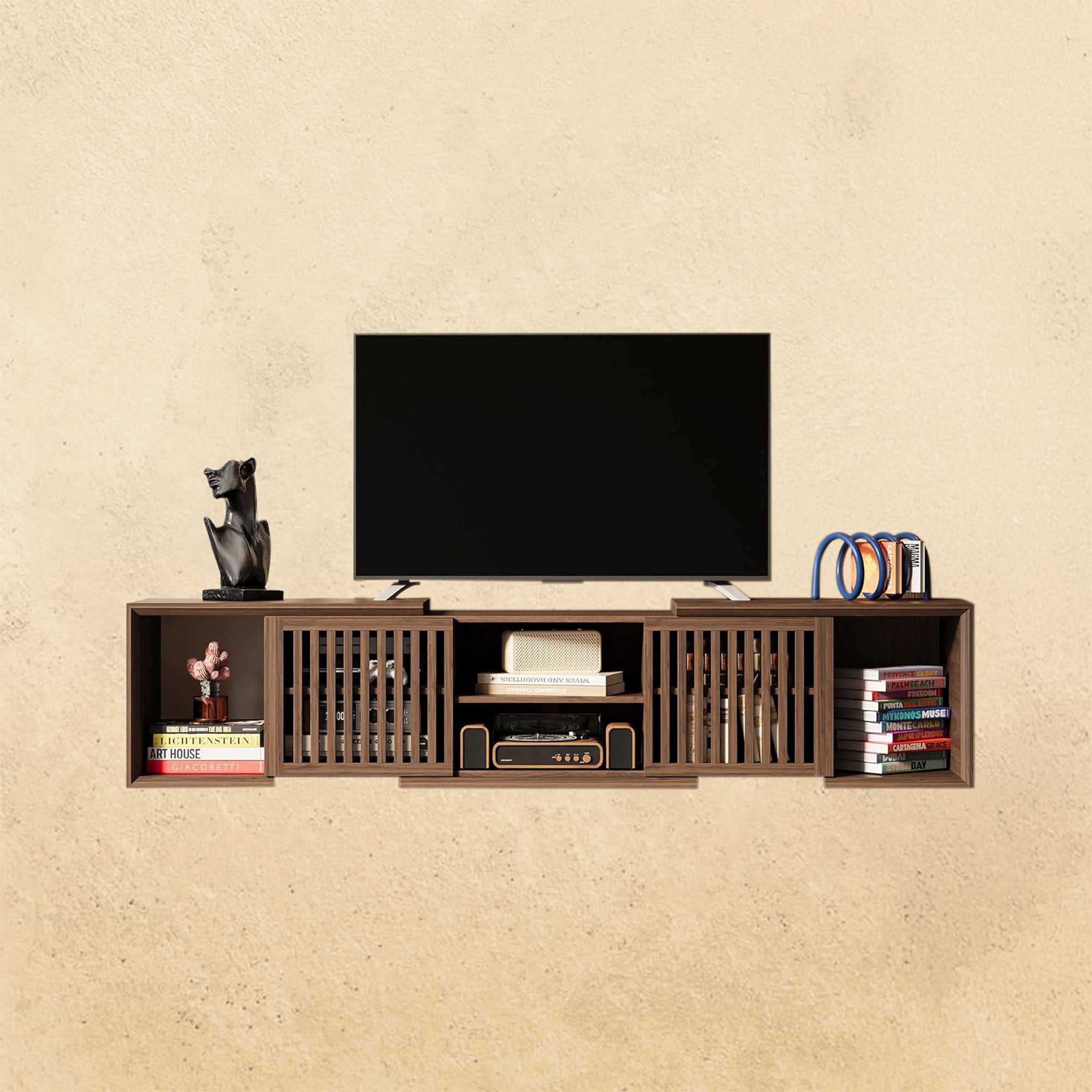 IRONCK Adjustable TV Stand for Living Room up to 75 Inches