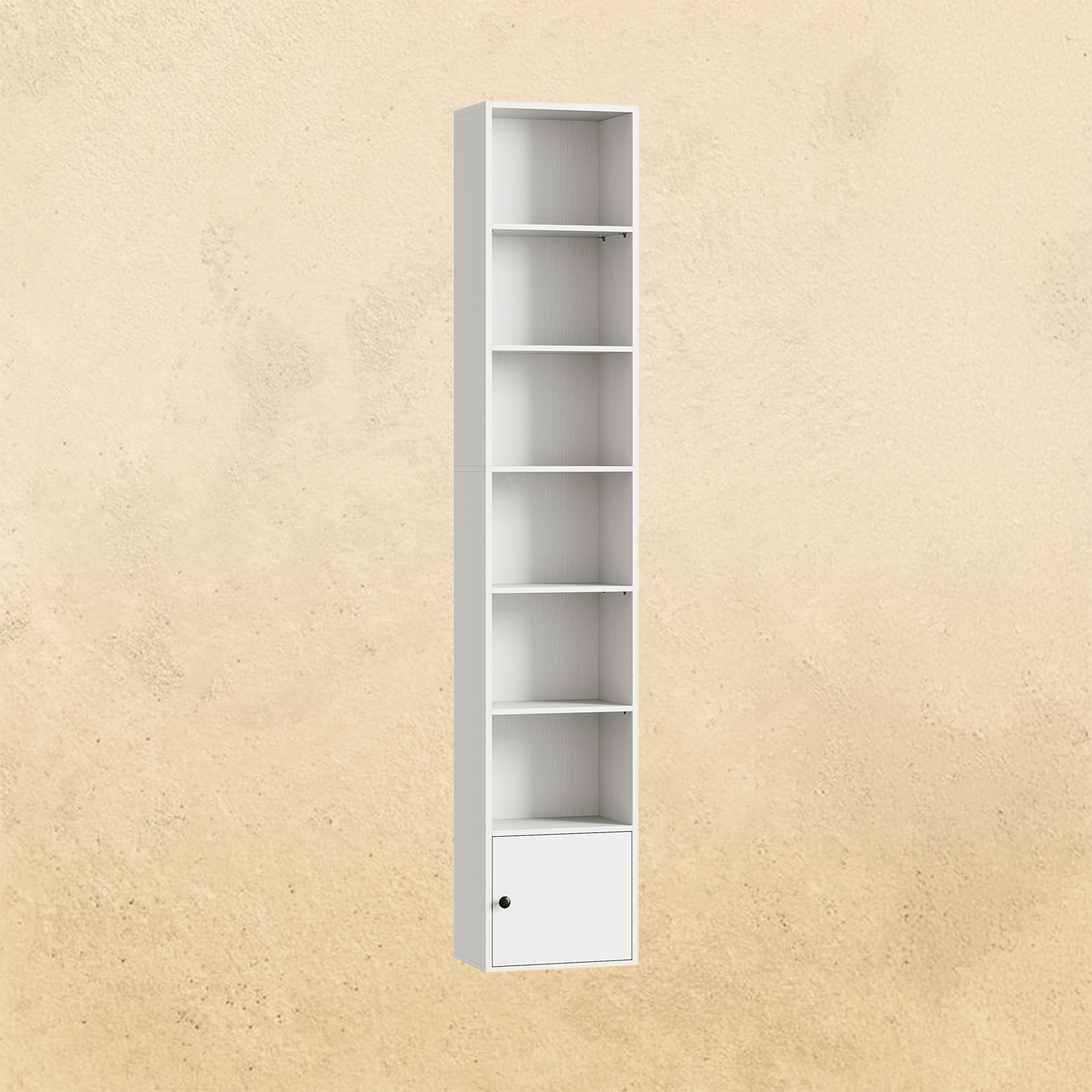 74,8 Zoll hohes, schmales Bücherregal