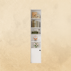 Tall Narrow Bookcase 5 Tiers
