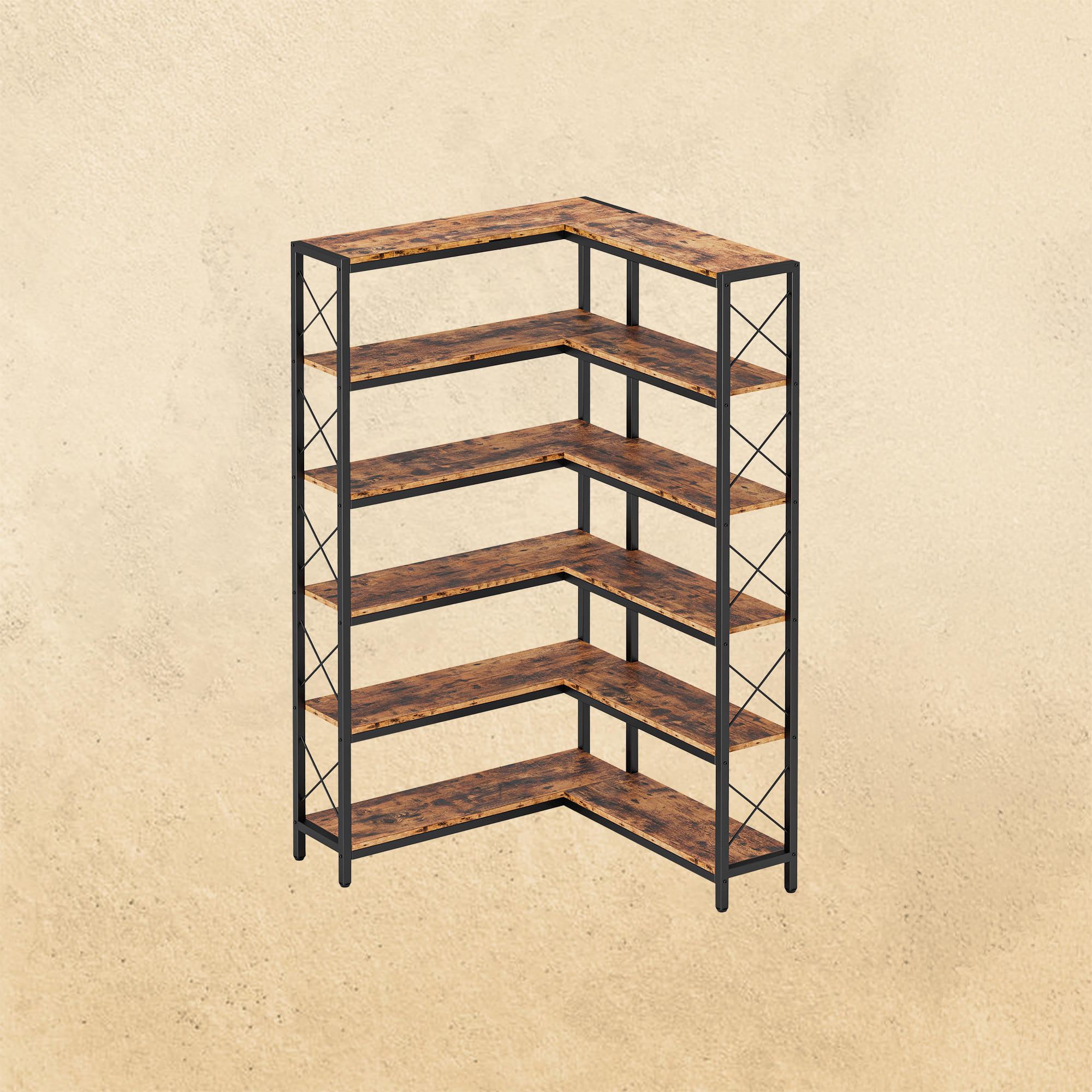 31.5"W Industrial Corner Shelf