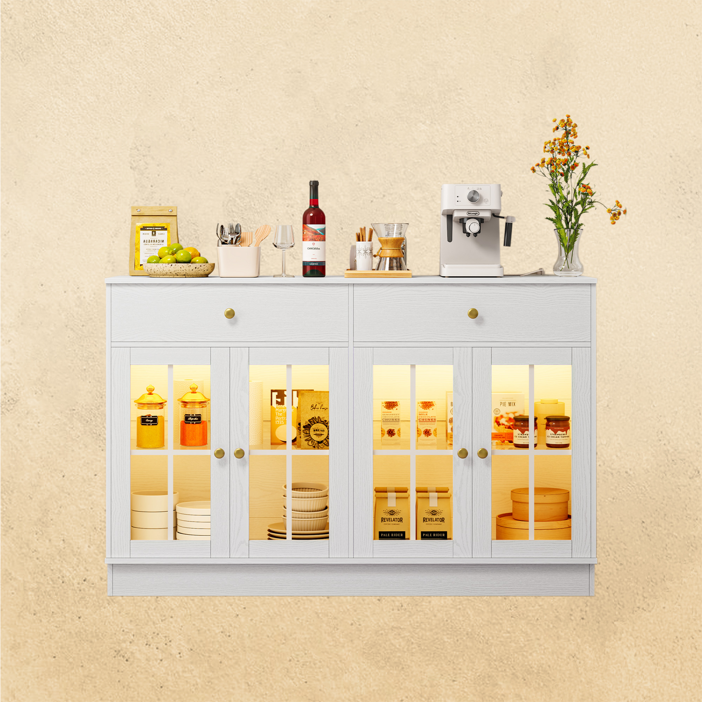 55" Sideboard-Buffetschrank 