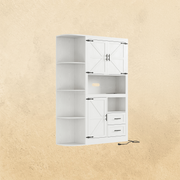 Lagerschrank mit Steckdosen, Weiß