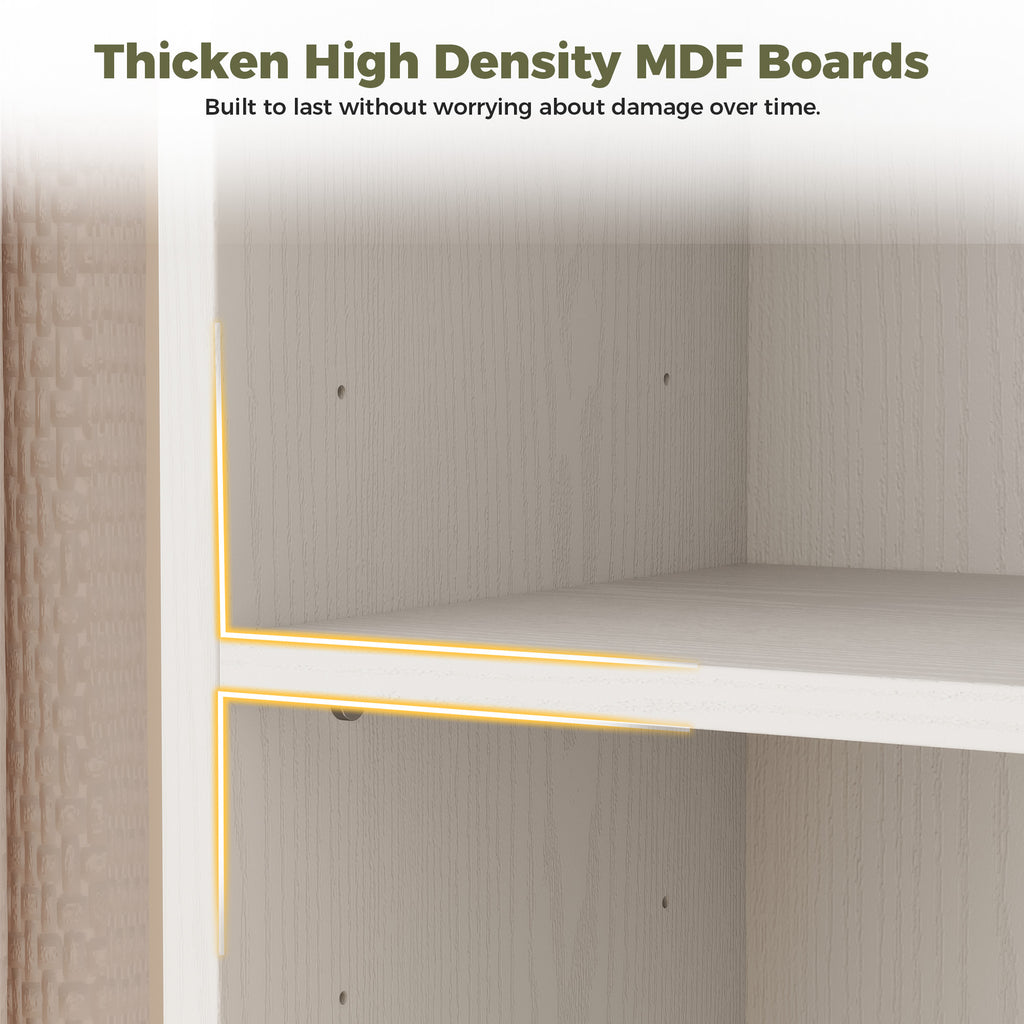 74.8" Tall Narrow Bookcase