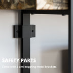 Double Wide Home Decor Display Shelf