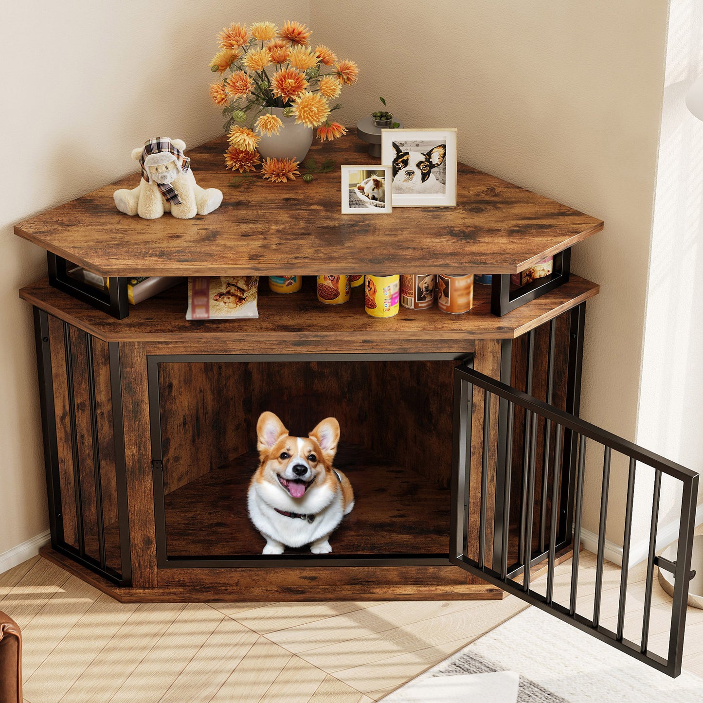 IRONCK  Corner Dog Crate