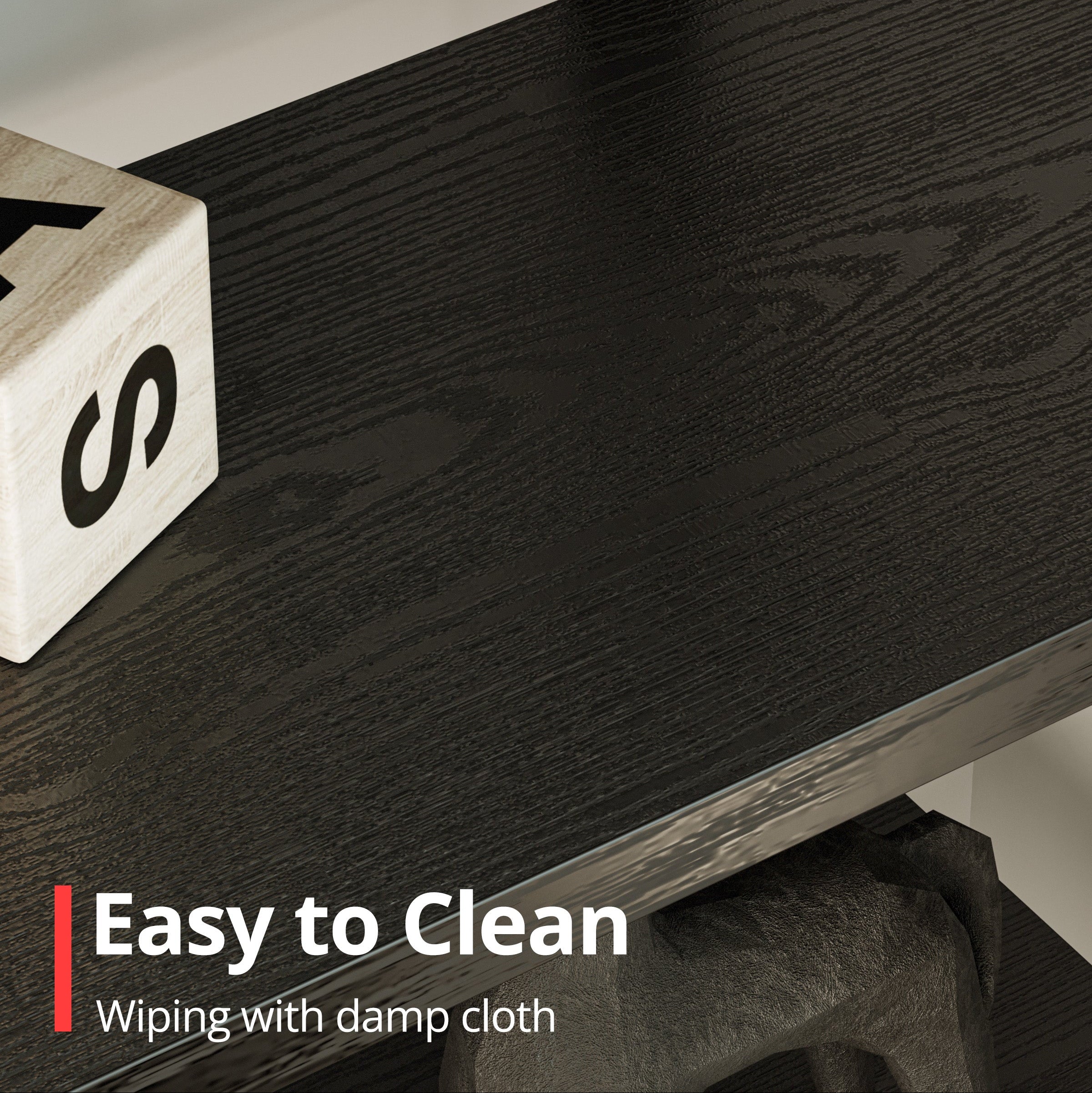 Double Wide Home Decor Display Shelf