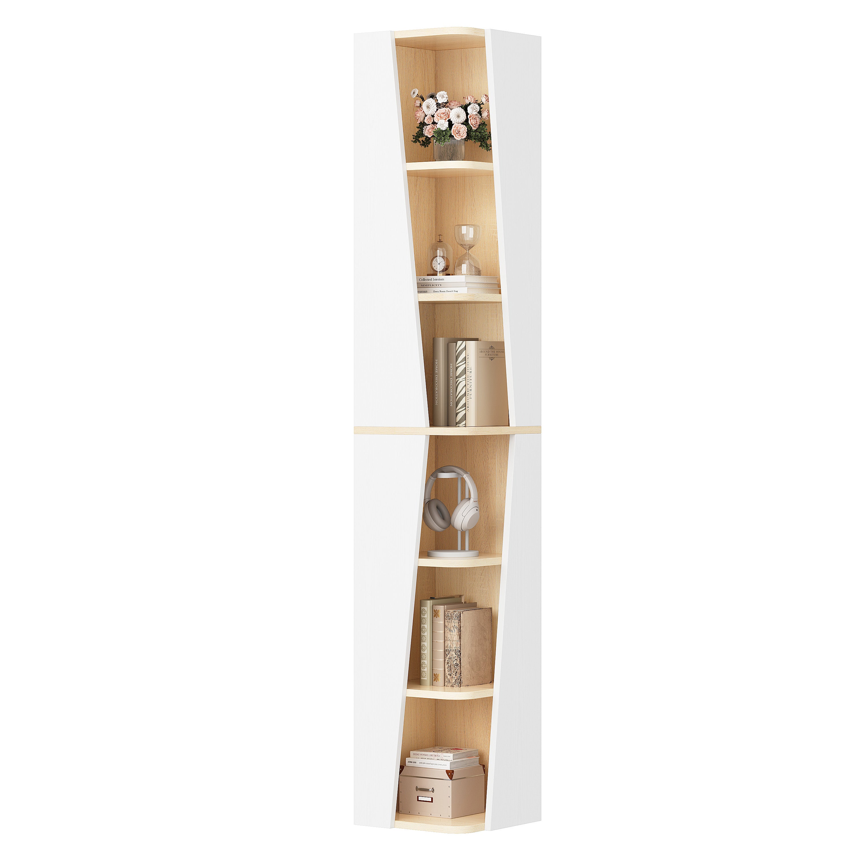 IRONCK 71'' Tall Corner Shelves