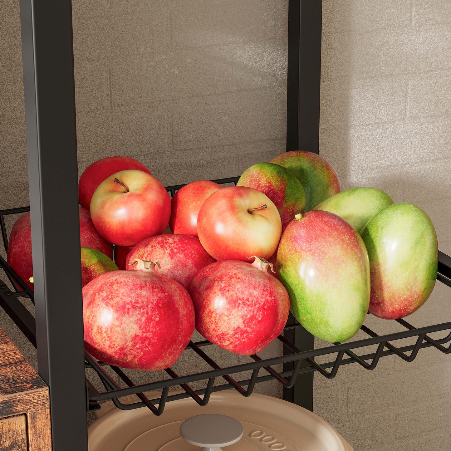 IRONCK 45.5" Wide Large Bakers Rack with Power Outlets