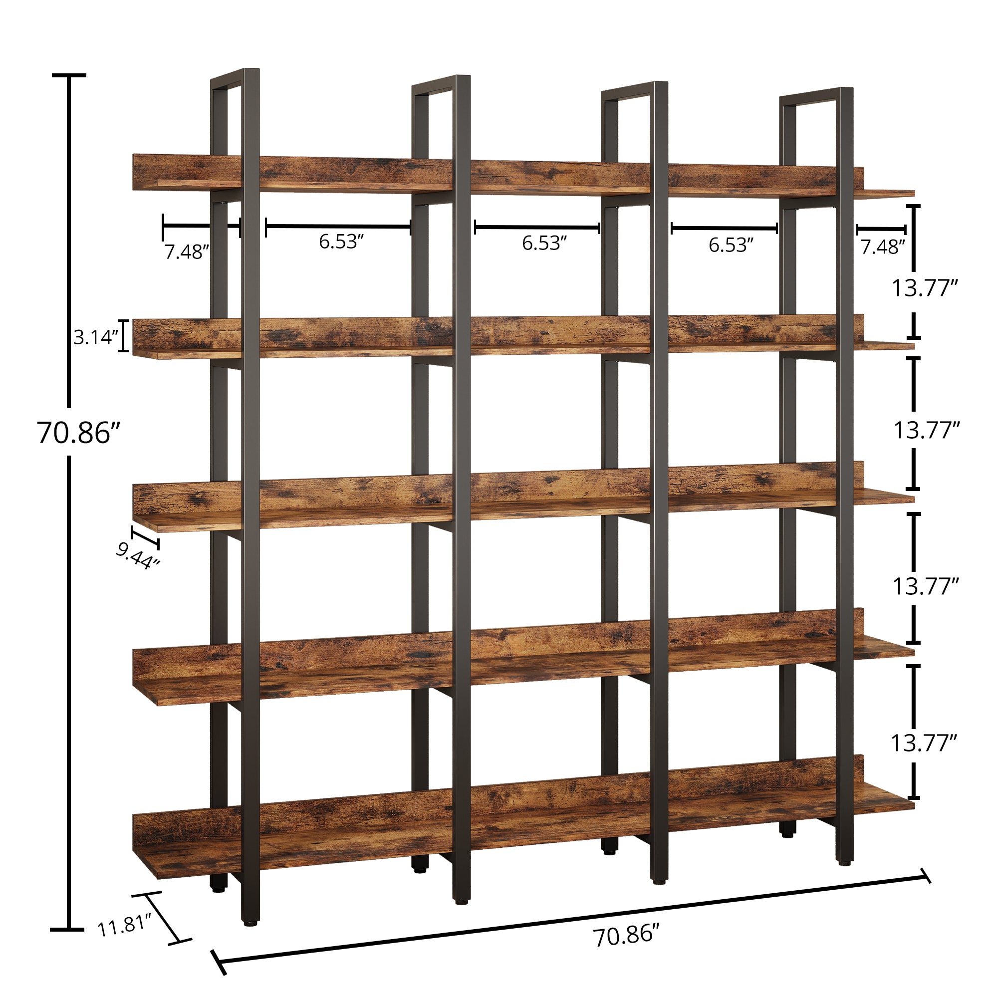 71“ Triple Wide 5 Tiers