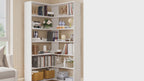 Corner Bookcase with 6 Tiers