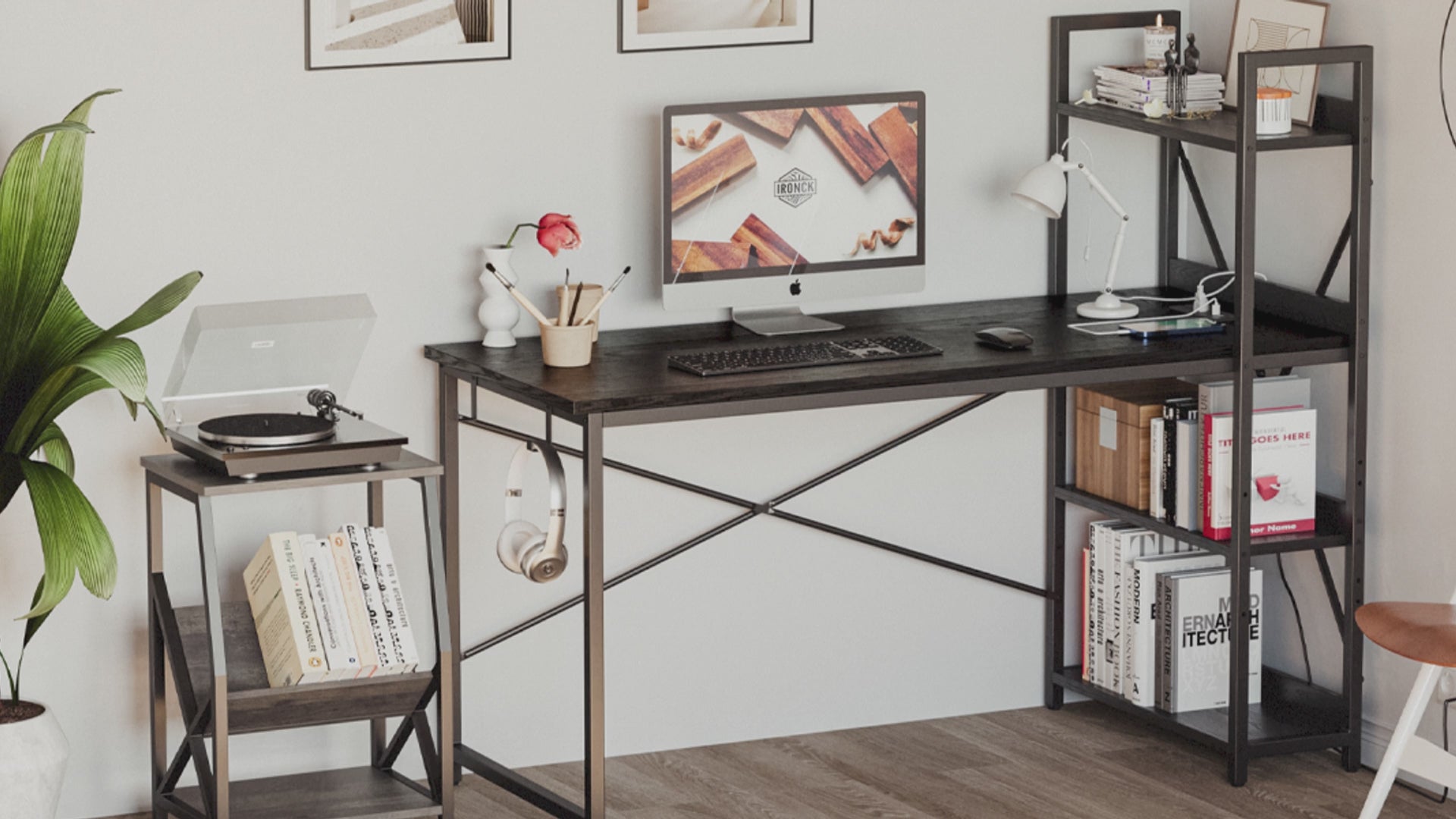 47'' Computer Desk with Power Outlet