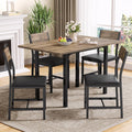 IRONCK Dining Table Set for 4, Extendable Kitchen Table Chairs Set of 4