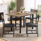 IRONCK Dining Table Set for 4, Extendable Kitchen Table Chairs Set of 4