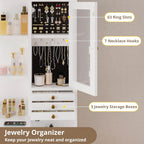 IRONCK Vanity Desk with Mirror and Lights, Jewelry Storage, White & Gold
