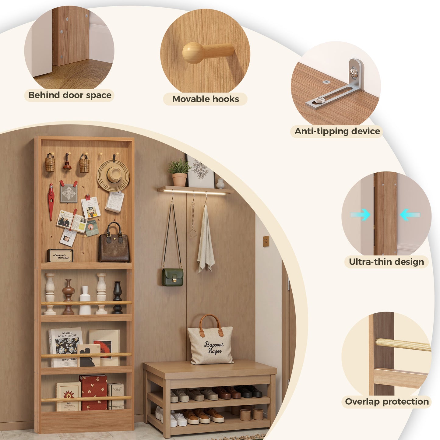 IRONCK Entryway Storage Rack