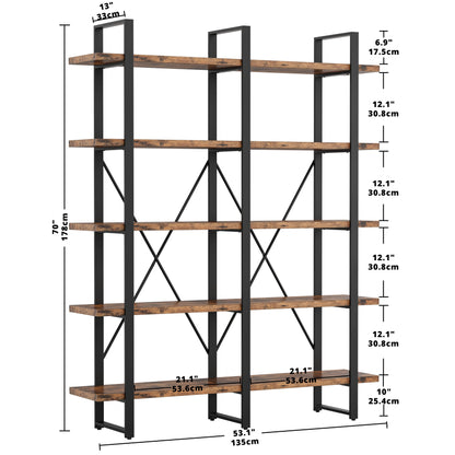 Double Wide Home Decor Display Shelf