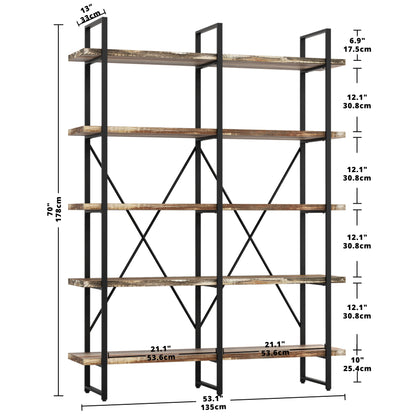 Double Wide Home Decor Display Shelf