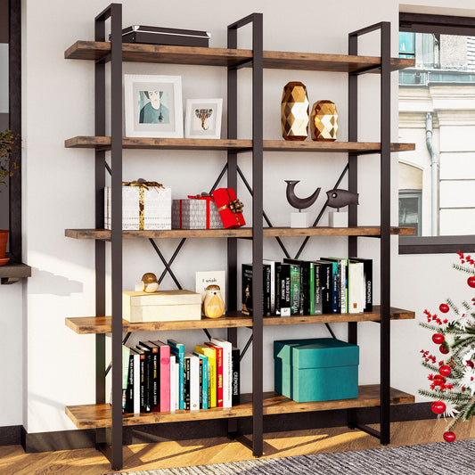 Double Wide Home Decor Display Shelf
