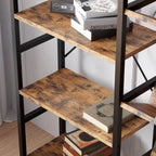 Triple Wide 5 Tiers Stylish Bookshelf