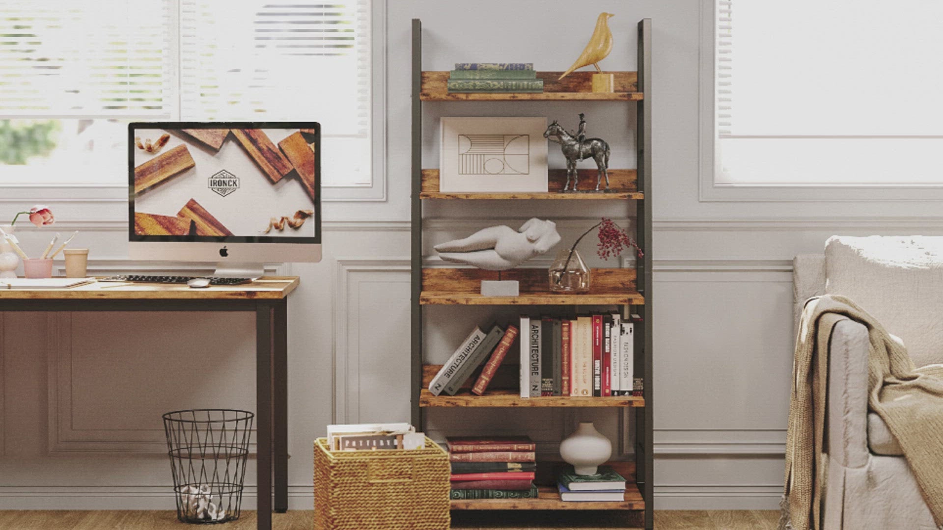 5-Tier Stylish Ladder Shelf