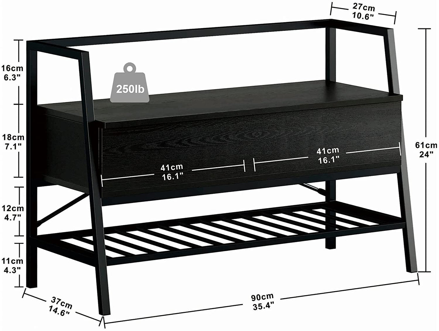 Black Shoe Organizer