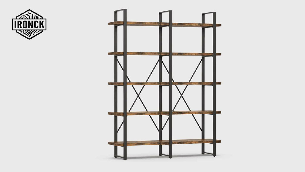Double Wide Home Decor Display Shelf