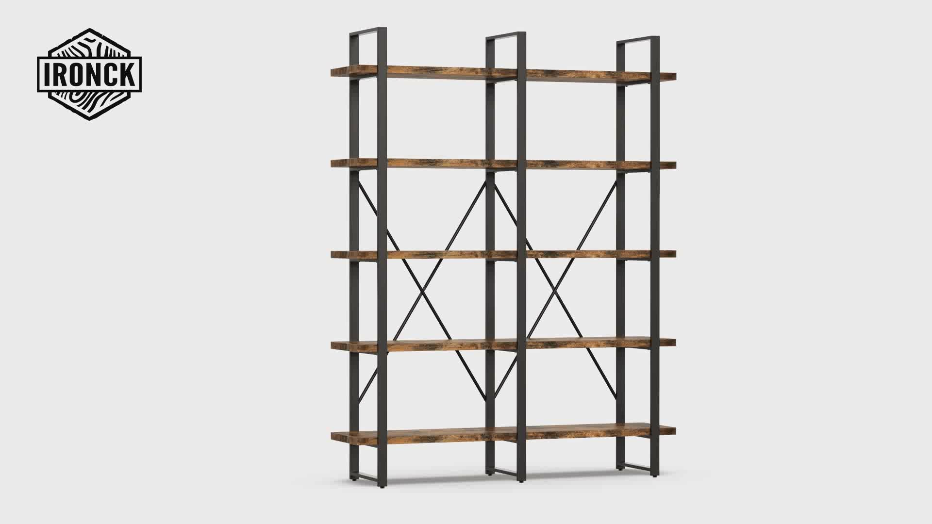 Double Wide Home Decor Display Shelf