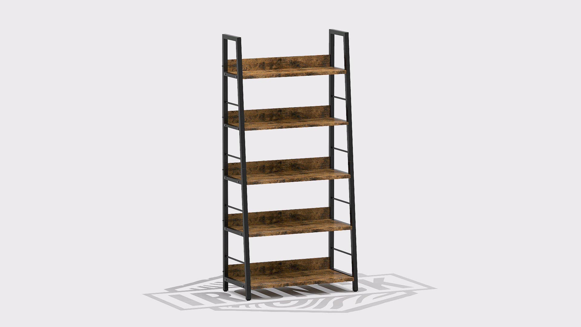 Industrial Bookshelf 5-Tier, Bookcase – IRONCK